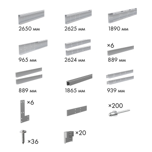 Пенал для скрытой раздвижной Armadillo (Армадилло) системы SLD.Comfort-PENAL caseta 900/2600