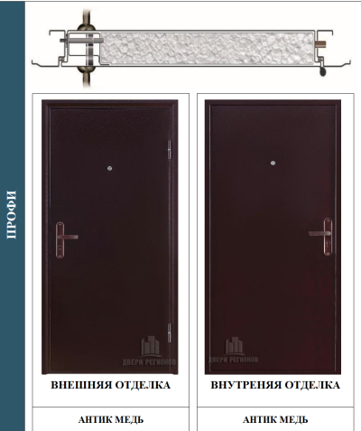 Металлическая дверь Профи