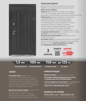 Металлическая дверь Дарион