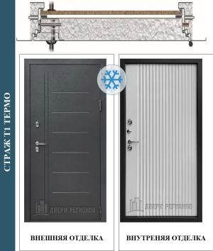 Дверь входная уличная Страж T1 Термо