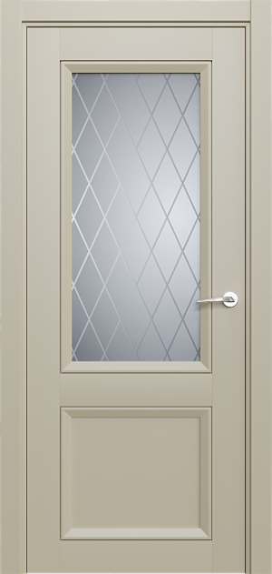 Двери Status Neo classic 1021 Poudre Сатинато белое ромб